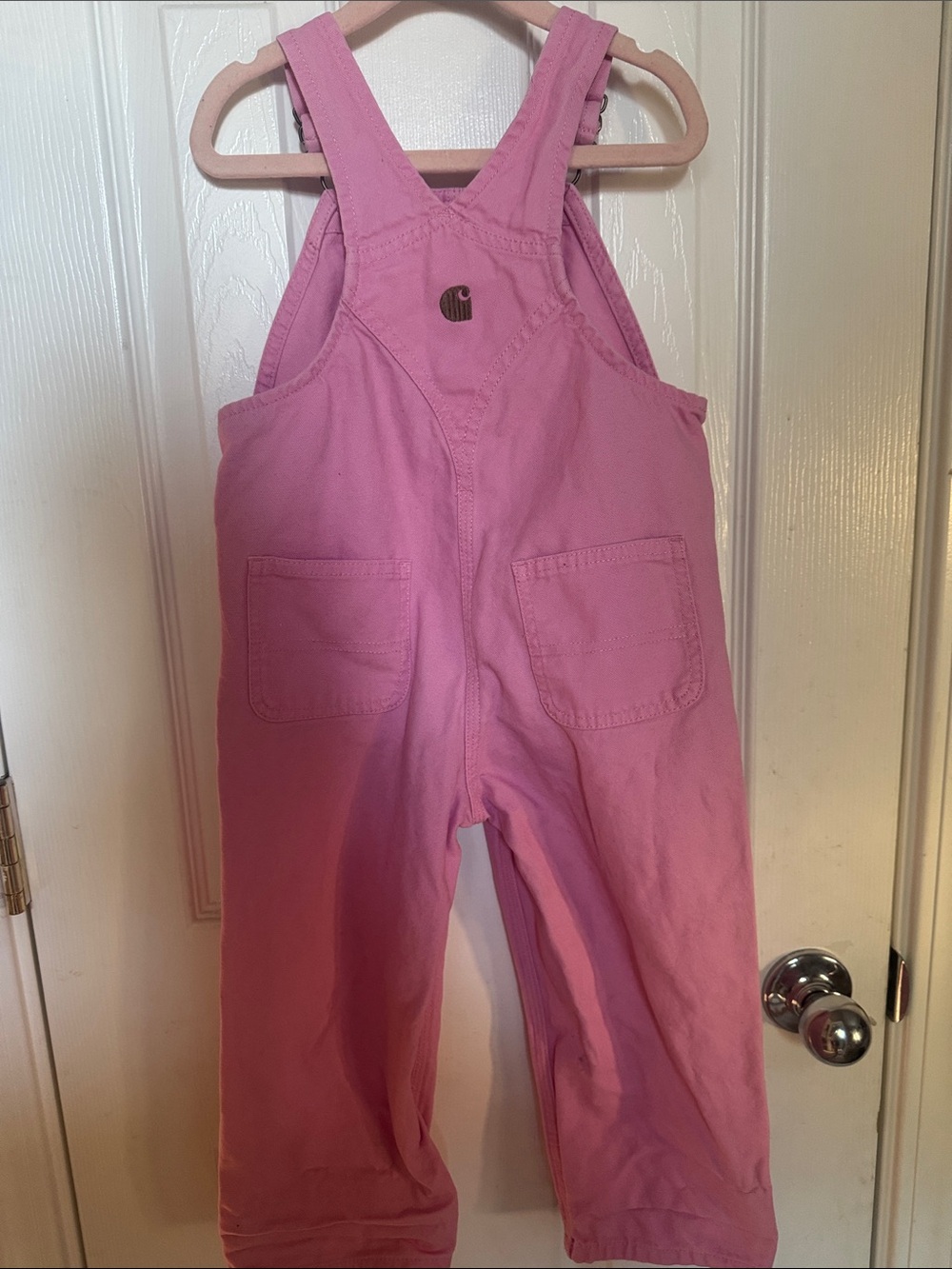 Carhartt Pink 3 Toddler overalls - Picture 5 of 5